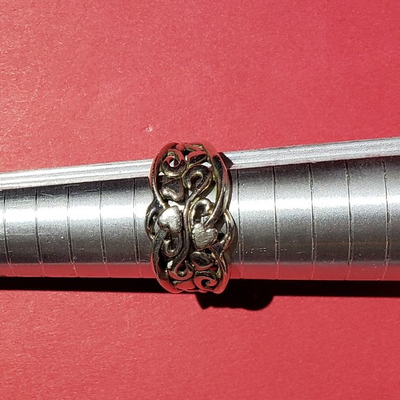 925 Sterling Silver Heart Ring - Picture 2 of 6